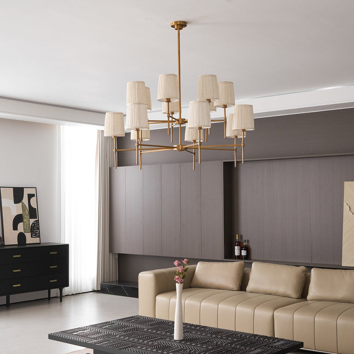 Erthaos Premium Elegance Fabric Chandelier