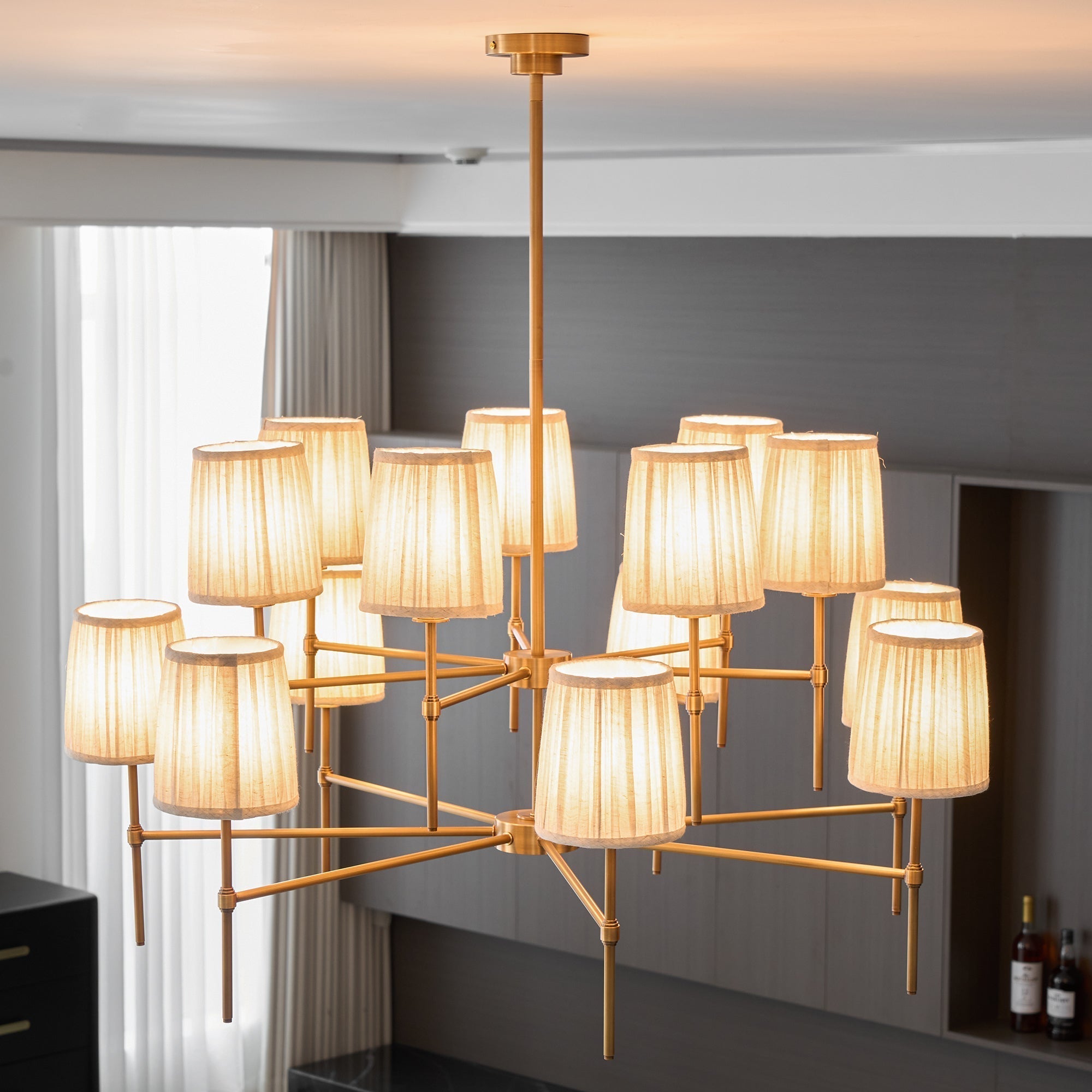 Erthaos Premium Elegance Fabric Chandelier