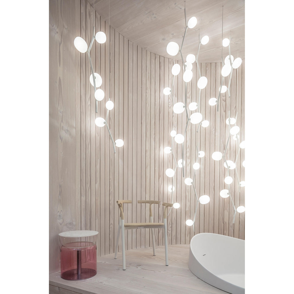 Isolora Modern Minimalist Vertical Glass Pendant Lamp