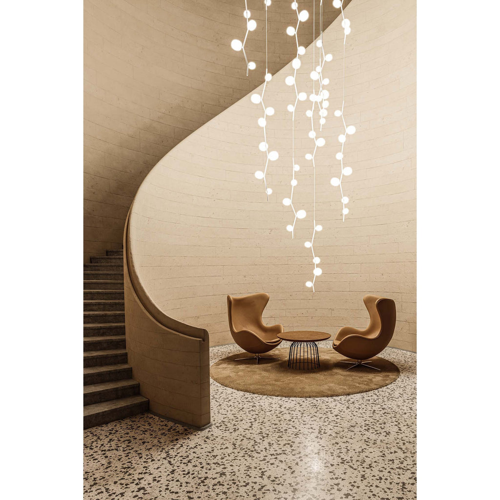 Isolora Modern Minimalist Vertical Glass Pendant Lamp