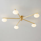 Lustra Ceiling Lamp Black White Glass