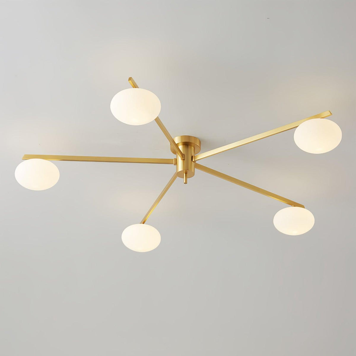 Lustra Ceiling Lamp Black White Glass
