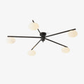 Lustra Ceiling Lamp Black White Glass
