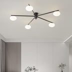Valentina Modern Glass Black Ceiling Light