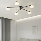 Valentina Modern Glass Black Ceiling Light