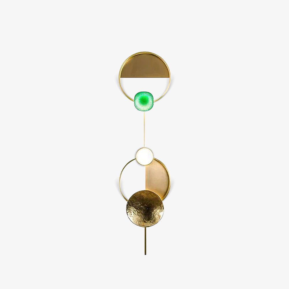 Orbiten Brass & Glass Modern Wall Lamp