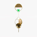 Orbiten Brass & Glass Modern Wall Lamp