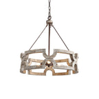 Evelan Individual Creativity Hand-carved Wood Chandelier