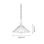 Jollycap Pendant Lamp Striped Ceramic Shade