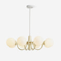 Aira  Glass Chandelier Cream Hue