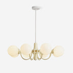 Aira  Glass Chandelier Cream Hue