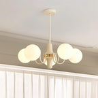 Aira  Glass Chandelier Cream Hue