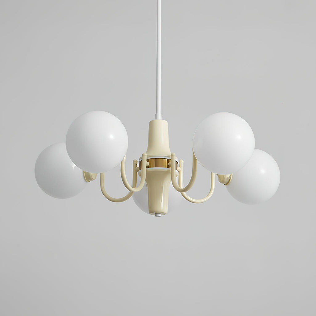 Aira  Glass Chandelier Cream Hue