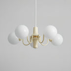 Aira  Glass Chandelier Cream Hue