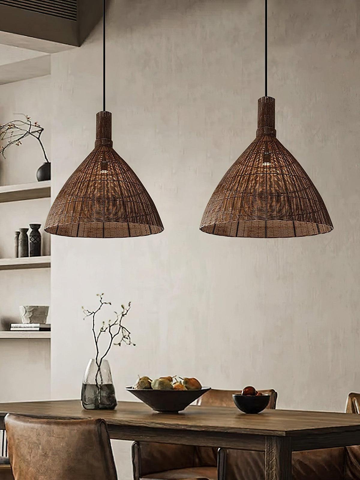 Nytheos Art Natural Rattan Pendant Light