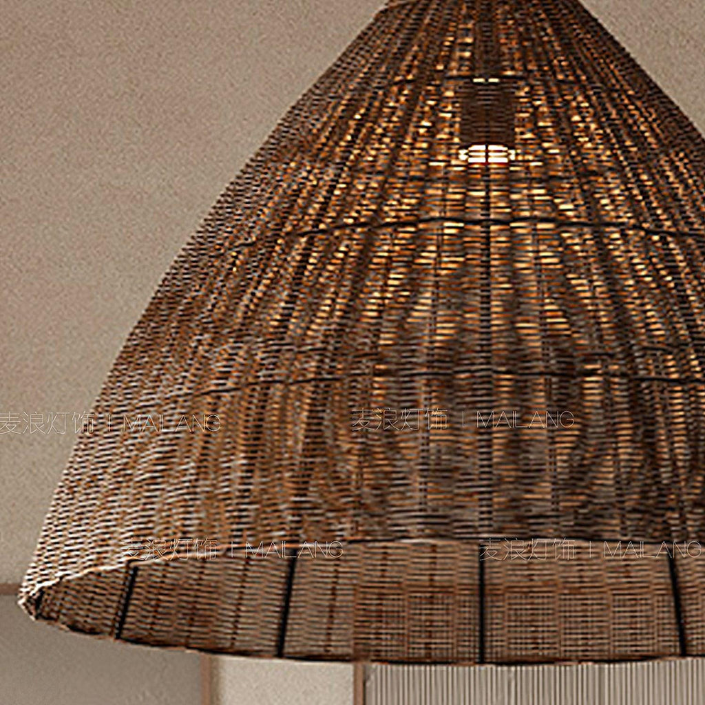 Nytheos Art Natural Rattan Pendant Light