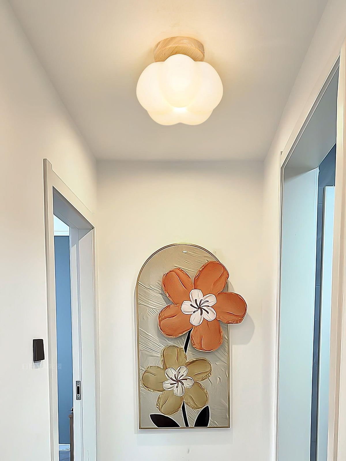 Cinorisra Nordic Art Flower Mini Ceiling Lamp