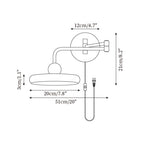 Arden Adjustable Plug-In /Hardwire Wall Lamp