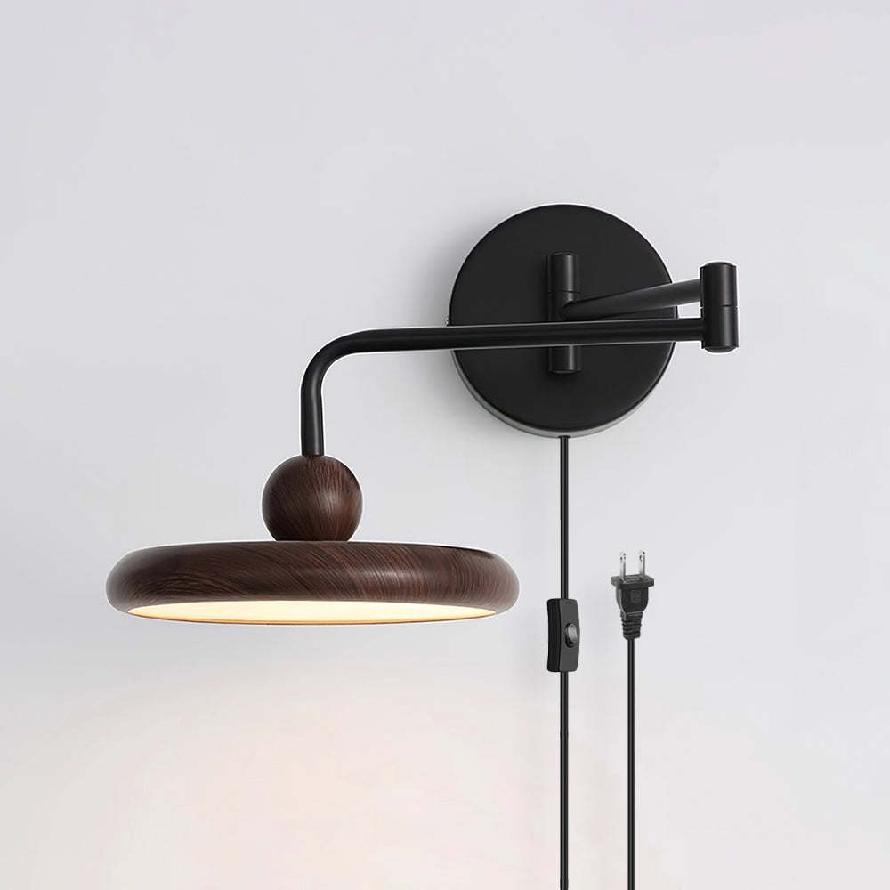 Arden Adjustable Plug-In /Hardwire Wall Lamp