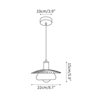Elysor Brass and Glass Pendant Lamp