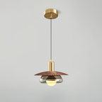 Elysor Brass and Glass Pendant Lamp