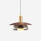Elysor Brass and Glass Pendant Lamp