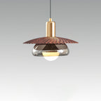 Elysor Brass and Glass Pendant Lamp