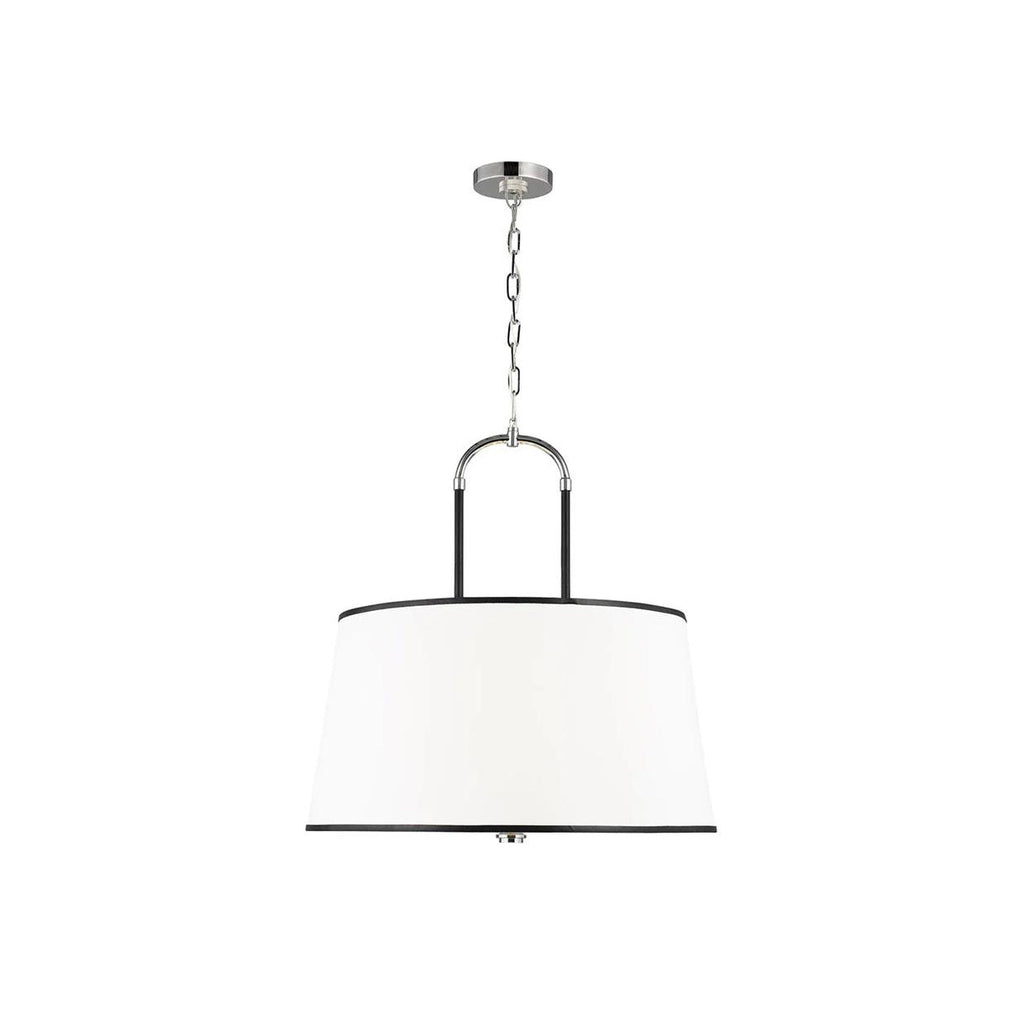 Aurzorora Vintage Industrial Brass Fabric Pendant Lamp