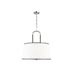 Aurzorora Vintage Industrial Brass Fabric Pendant Lamp