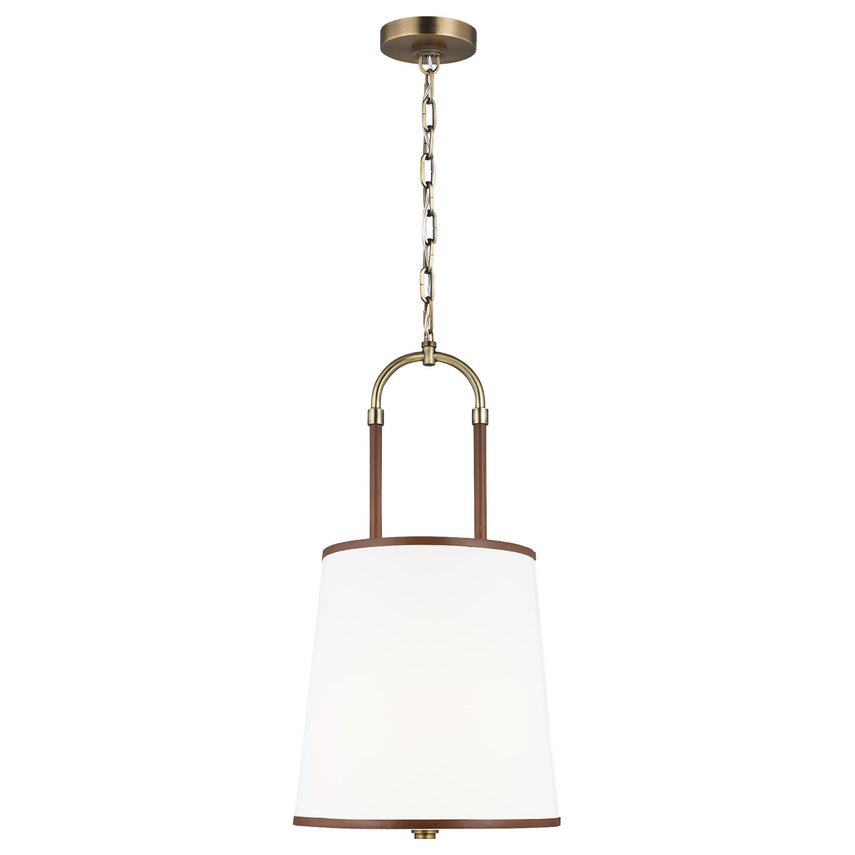 Aurzorora Vintage Industrial Brass Fabric Pendant Lamp