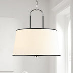 Aurzorora Vintage Industrial Brass Fabric Pendant Lamp