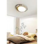 Cishaora Modern Minimalist White Marble Ceiling Lamp