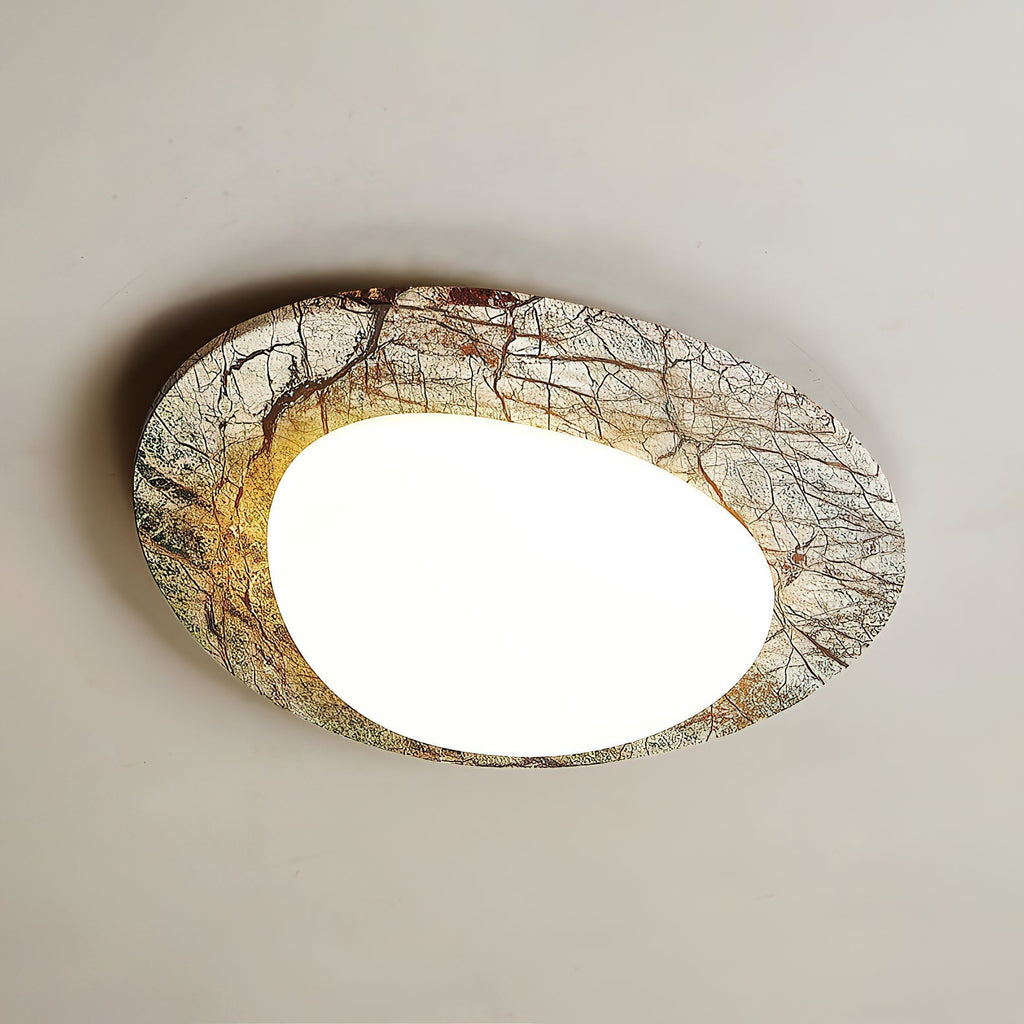 Cishaora Modern Minimalist White Marble Ceiling Lamp