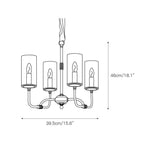 Araeos Postmodern Luxury Brass Glass Chandelier
