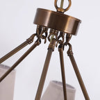 Erveliel Vintage Luxury Brass Fabric Chandelier