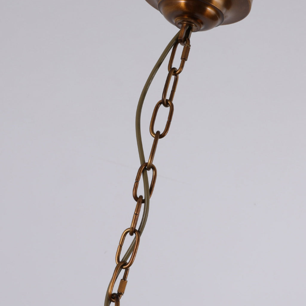 Erveliel Vintage Luxury Brass Fabric Chandelier