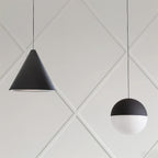 Pendant Lamp Black Cone Shade for Modern Industrial