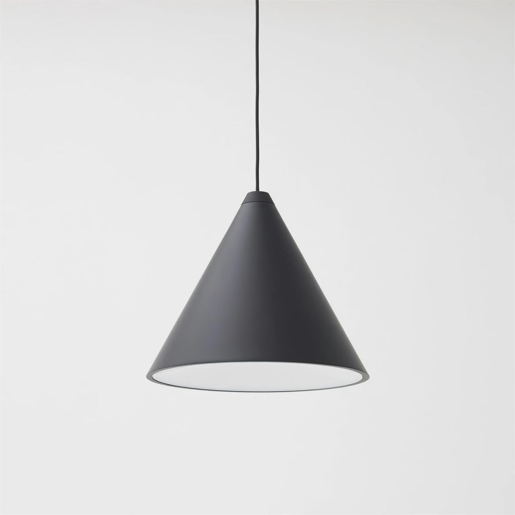 Pendant Lamp Black Cone Shade for Modern Industrial