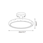 Dovai Travertine Semi Flush Ceiling Light
