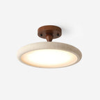 Dovai Travertine Semi Flush Ceiling Light