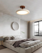 Dovai Travertine Semi Flush Ceiling Light