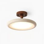 Dovai Travertine Semi Flush Ceiling Light