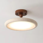 Dovai Travertine Semi Flush Ceiling Light