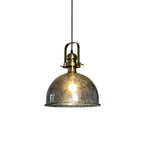 Ilvenel Vintage Industrial Wooden Glass Pendant Lamp