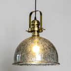 Ilvenel Vintage Industrial Wooden Glass Pendant Lamp