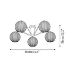 Ceiling Light LED/Incandescent Globe Flush Mount for Living Room