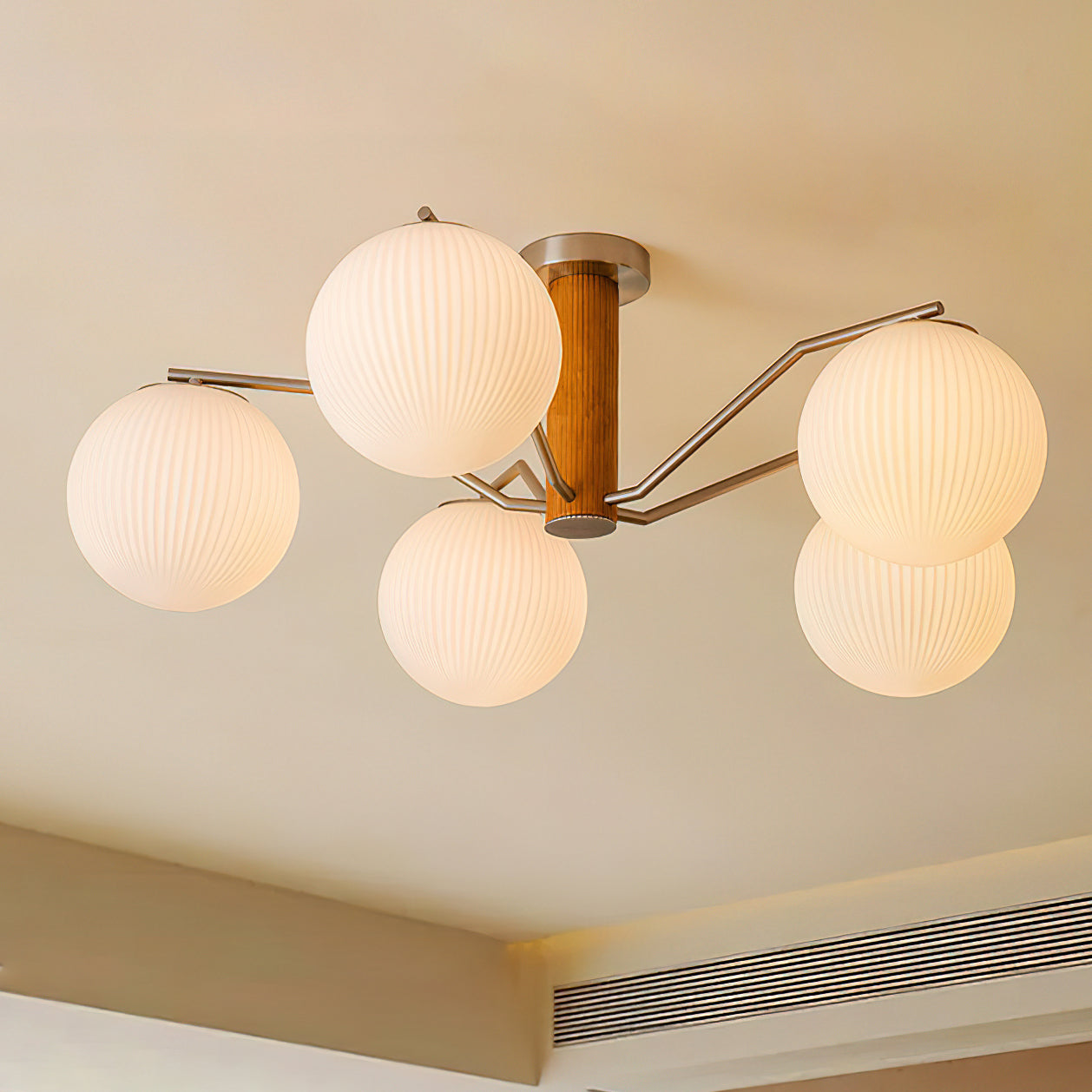 Ceiling Light LED/Incandescent Globe Flush Mount for Living Room