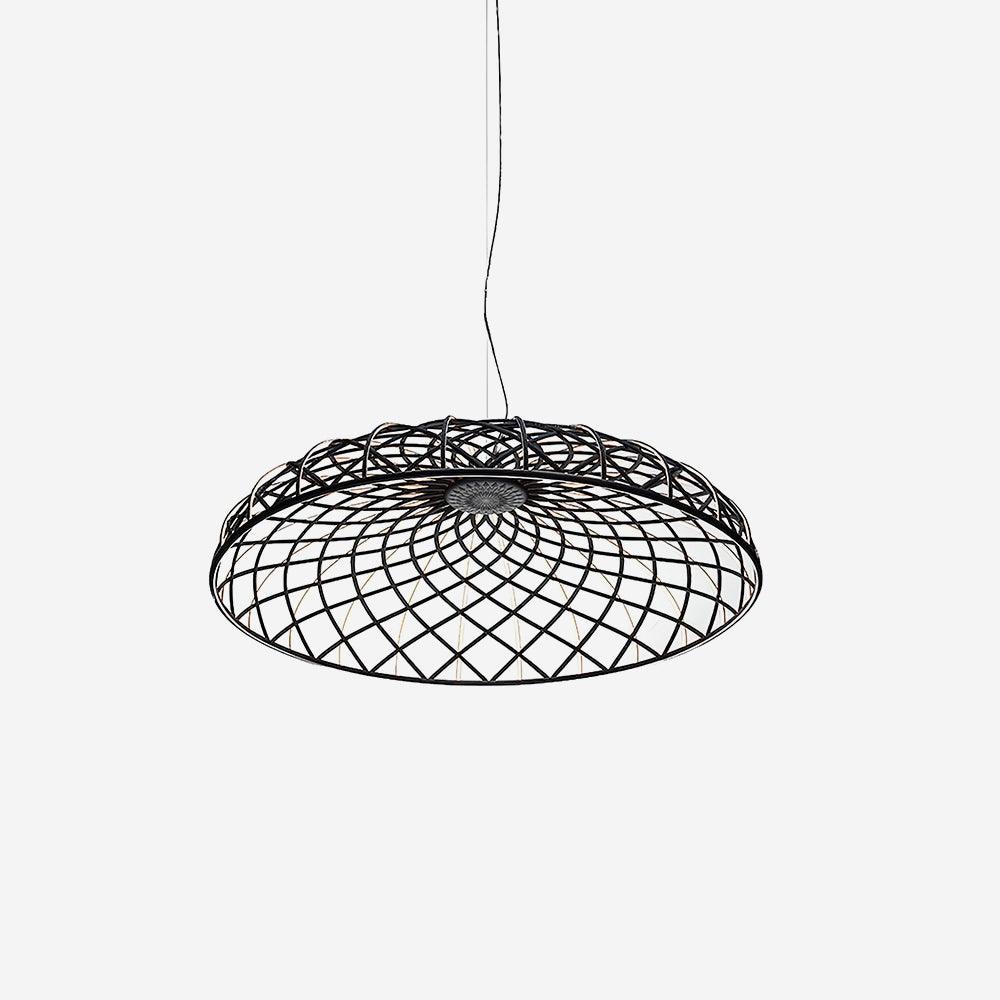 Fiona Pendant Lamp Reticulated Woven Shade Modern