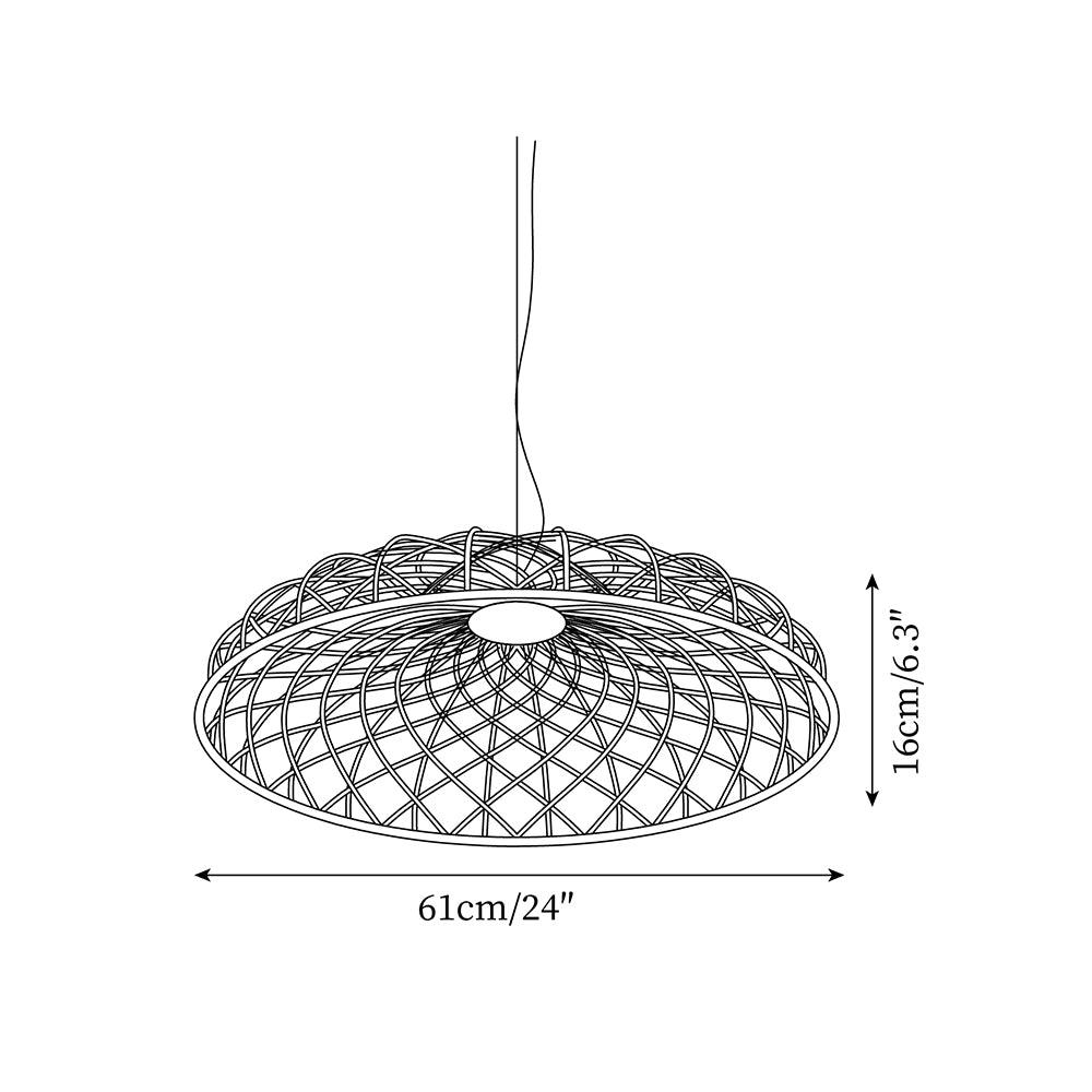 Fiona Pendant Lamp Reticulated Mesh