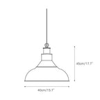 Avynor Vintage Industrial Blue Pendant Lamp